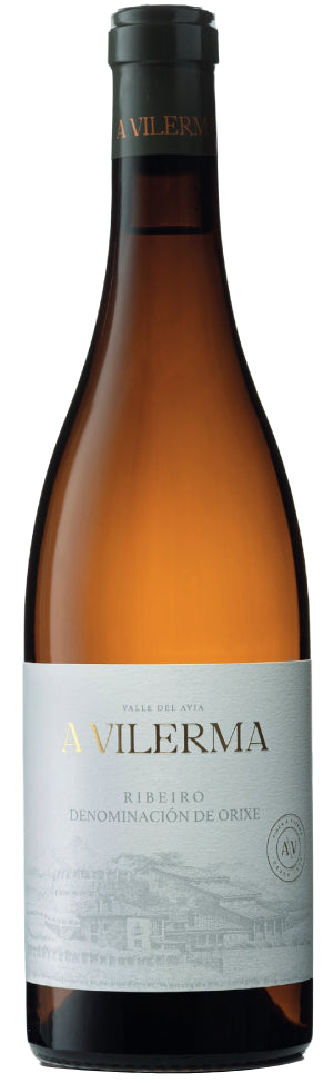 botella de vino blanco a vilerma ribeiro bodegas a vilerma jose pariente 