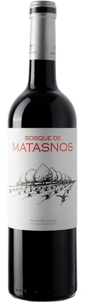 bosque de matasnos etiqueta blanca vino tinto crianza ribera duero españa