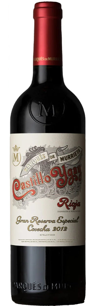 botella de vino tinto castillo ygay gran reserva bodega marques murrieta rioja españa