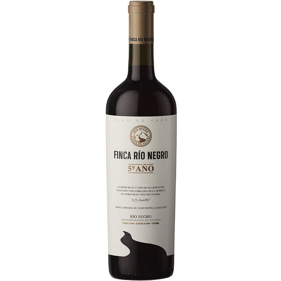 finca rio negro 5º año vino tinto guadalajara españa