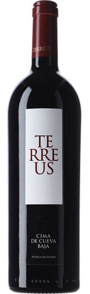 botella de vino tinto terreus de bodega mauro duero castilla leon españa